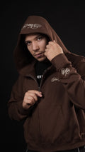 New Growing Premium Brown Zipper hoodie