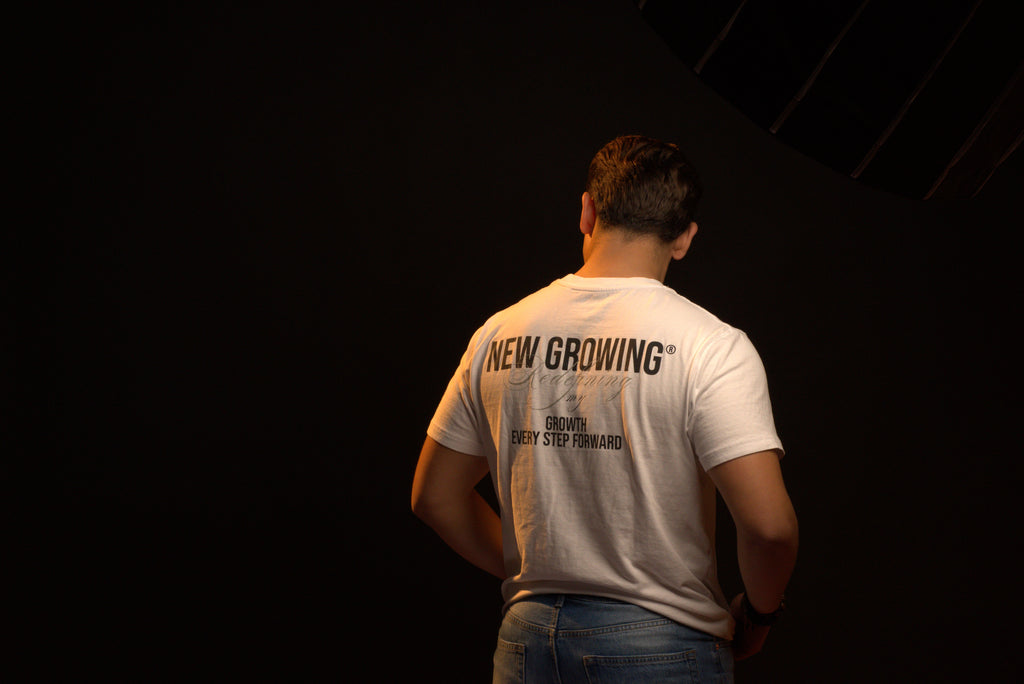 New Growing premium white t-shirt