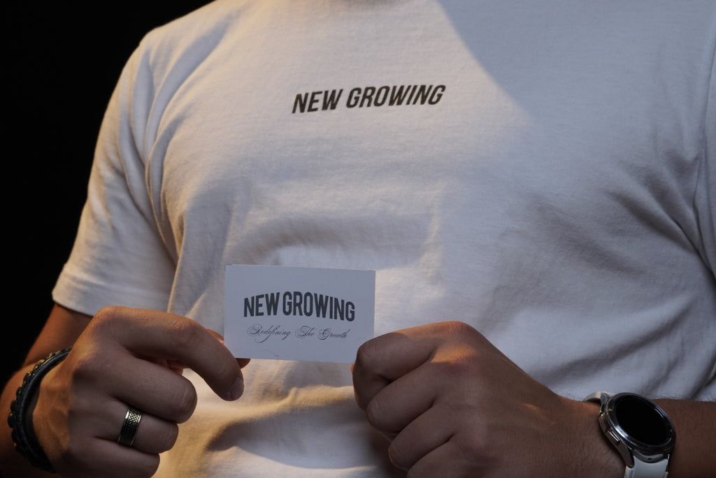 New Growing premium white t-shirt