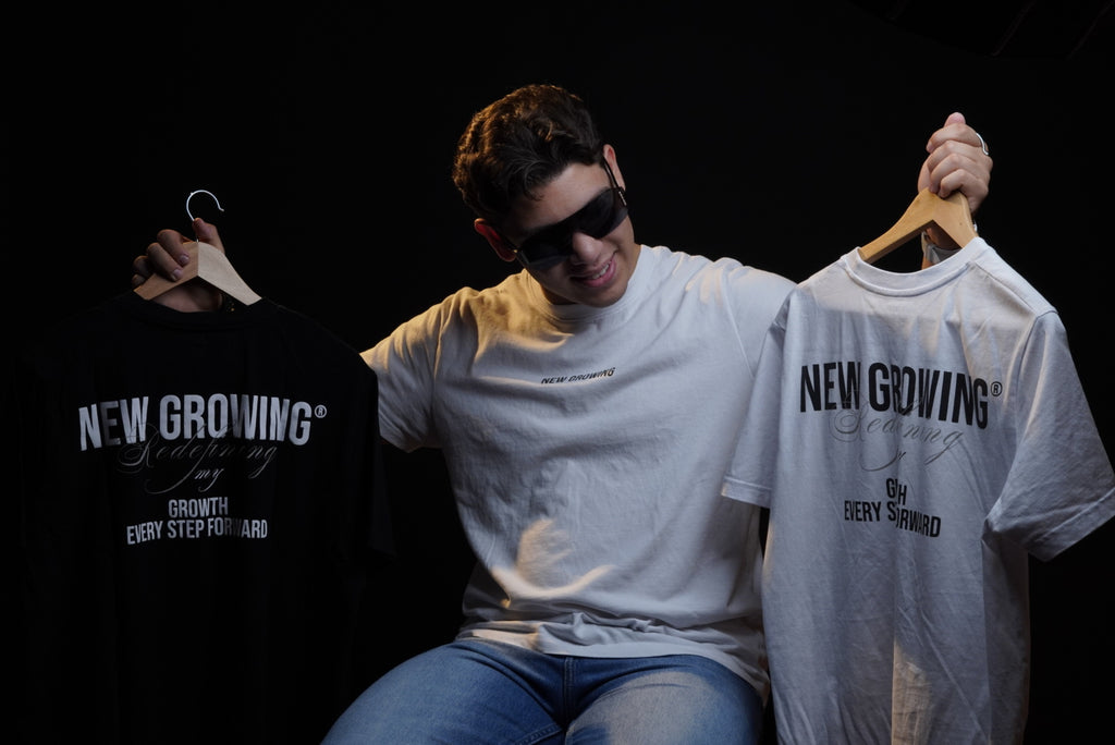 New Growing premium white t-shirt
