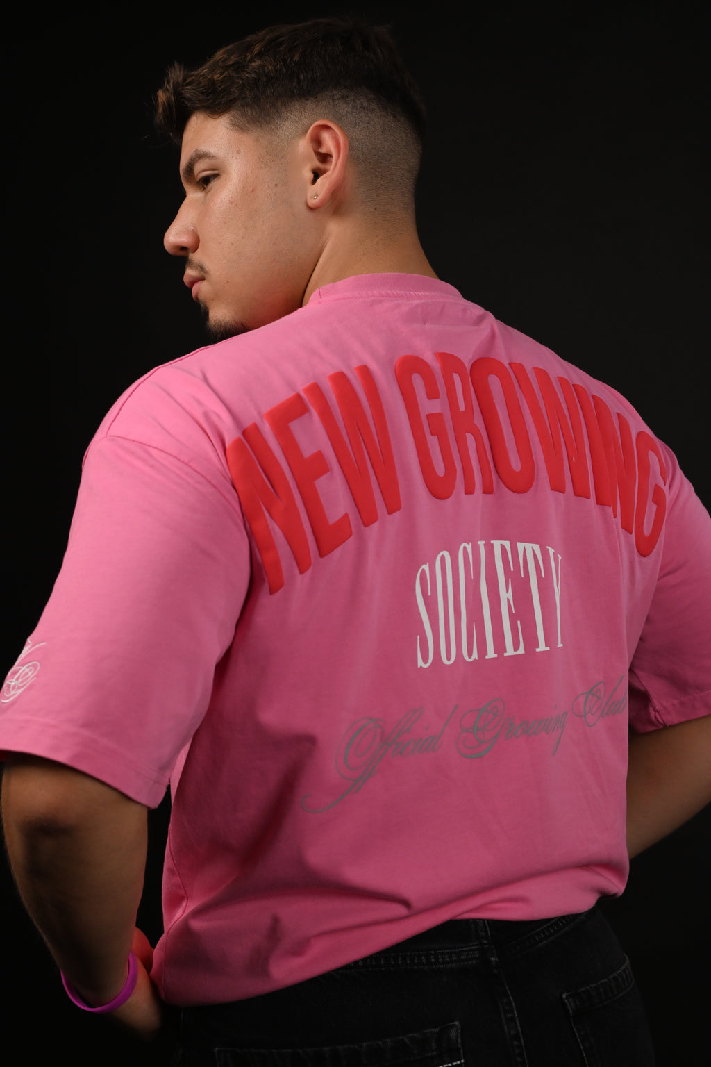 NEW GROWING SOCIETY PINK T-SHIRT