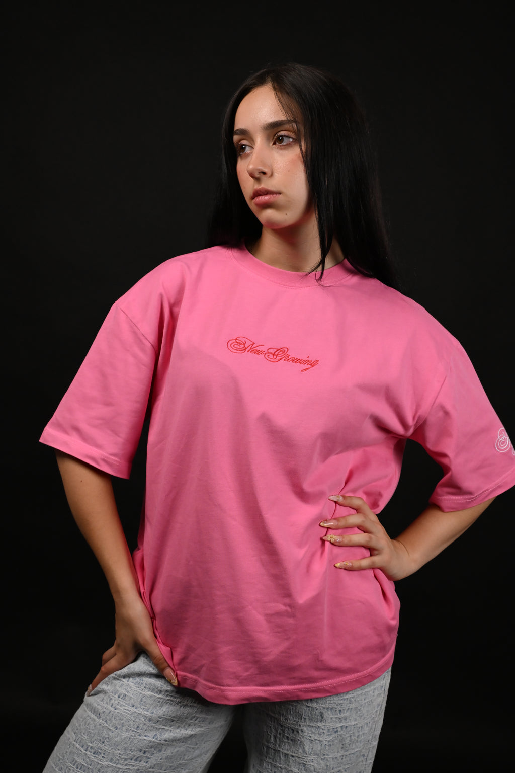 NEW GROWING SOCIETY PINK T-SHIRT