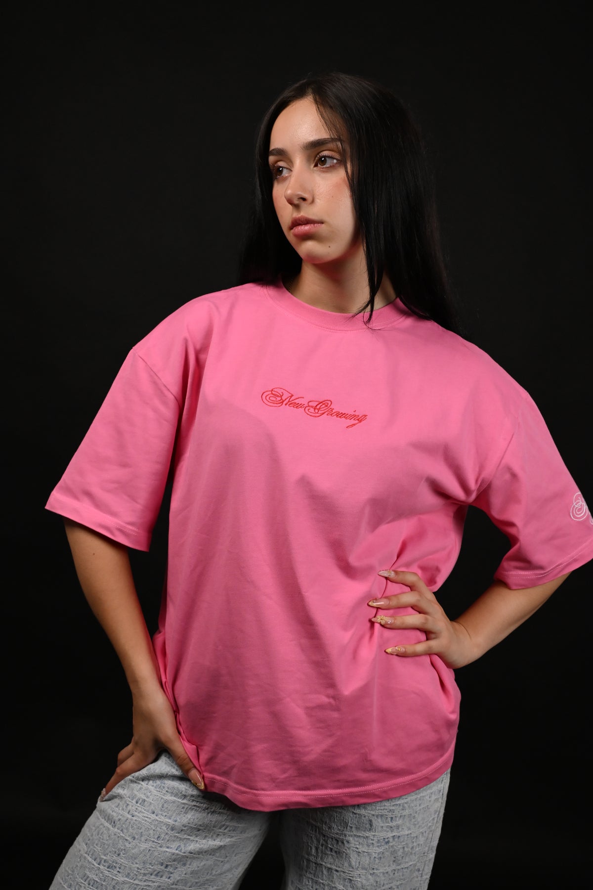 NEW GROWING SOCIETY PINK T-SHIRT